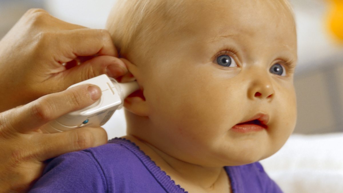 Baby Getting Temperature Taken