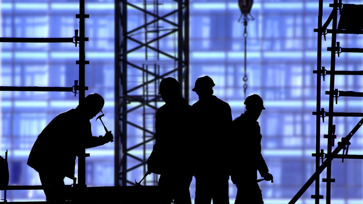 construction site blue
